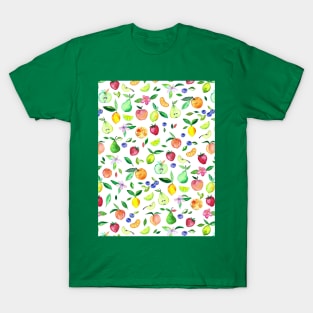 Fresh Fruit - a watercolor pattern T-Shirt